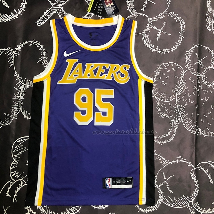 Camiseta Los Angeles Lakers Juan Toscano-Anderson NO 95 Statement 2020-21 Violeta